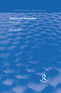 Cover image: Tolstoy on Aesthetics 1st edition 9781138703292
