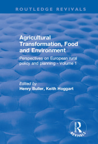 Omslagafbeelding: Agricultural Transformation, Food and Environment 1st edition 9781138635548