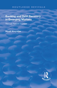 Imagen de portada: Banking and Debt Recovery in Emerging Markets 1st edition 9781138635425