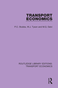 صورة الغلاف: Transport Economics 1st edition 9781138700635