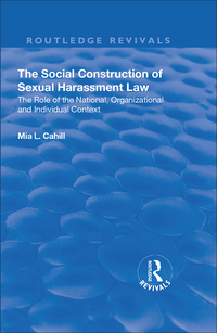 Titelbild: The Social Construction of Sexual Harassment Law 1st edition 9781138635111