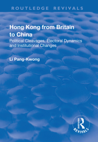 Cover image: Hong Kong from Britain to China 1st edition 9781138700376