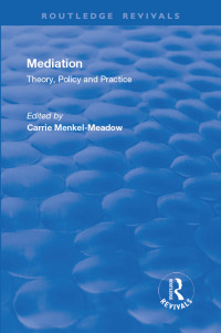 Cover image: Mediation 1st edition 9781138634855