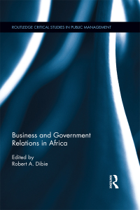 Imagen de portada: Business and Government Relations in Africa 1st edition 9780367243098