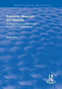 Imagen de portada: Economic Structure and Maturity 1st edition 9781138637269