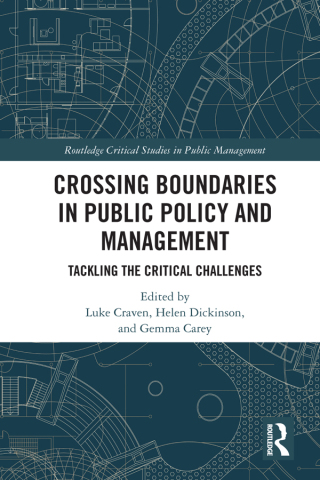 Cover image: Crossing Boundaries in Public Policy and Management 1st edition 9780367732578