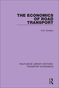 表紙画像: The Economics of Road Transport 1st edition 9781138630673