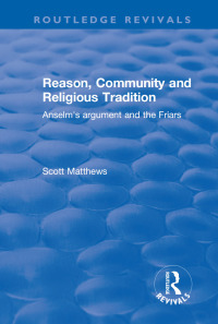 Cover image: Reason, Community and Religious Tradition 1st edition 9781138629431