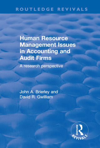 Titelbild: Human Resource Management Issues in Accounting and Auditing Firms 1st edition 9781138629387