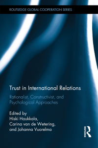 Cover image: Trust in International Relations 1st edition 9781138630086