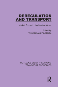 Imagen de portada: Deregulation and Transport 1st edition 9780415793568