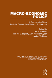 Imagen de portada: Macro-economic Policy 1st edition 9781138940949