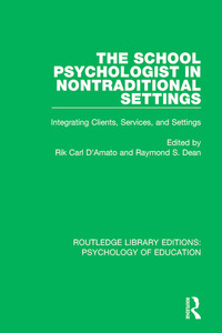 Imagen de portada: The School Psychologist in Nontraditional Settings 1st edition 9780415792080