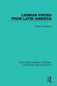 Cover image: Lesbian Voices From Latin America 1st edition 9780415790420