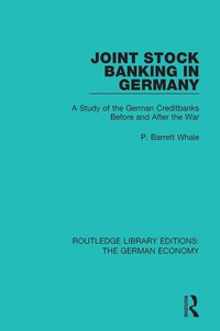 Immagine di copertina: Joint Stock Banking in Germany 1st edition 9780415789042