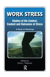Titelbild: Work Stress 1st edition 9780895032805
