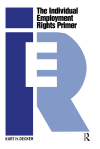 表紙画像: The Individual Employment Rights Primer 1st edition 9780415786270