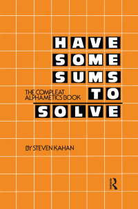 Cover image: Have Some Sums to Solve 1st edition 9780895030078