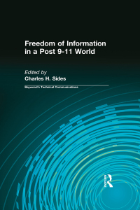 Cover image: Freedom of Information in a Post 9-11 World 1st edition 9781138638020
