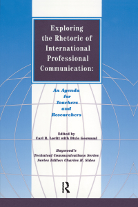 Cover image: Exploring the Rhetoric of International Professional Communication 1st edition 9780895031914