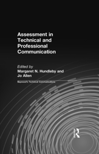 Cover image: Assessment in Technical and Professional Communication 1st edition 9780415362825