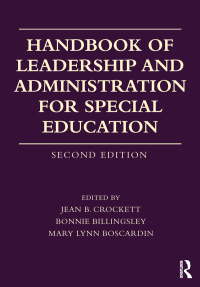 Cover image: Handbook of Leadership and Administration for Special Education 2nd edition 9780415787130