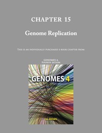 Cover image: Chapter 15- Genome Replication (Genomes 4, Fourth Edition) 4th edition 9780815345084