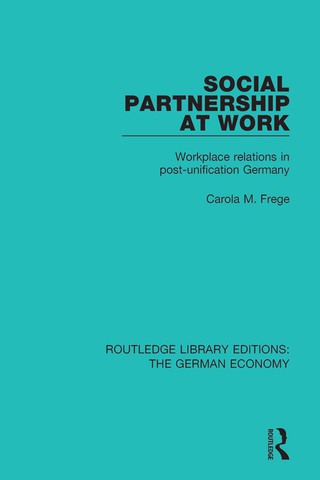 صورة الغلاف: Social Partnership at Work 1st edition 9780415785754