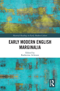 Cover image: Early Modern English Marginalia 1st edition 9780415418850