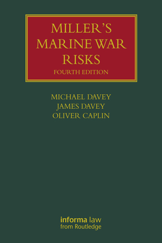 Imagen de portada: Miller's Marine War Risks 4th edition 9780415317566