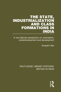 表紙画像: The State, Industrialization and Class Formations in India 1st edition 9780415397605