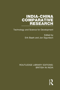 Cover image: India-China Comparative Research 1st edition 9780415310642