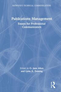 Titelbild: Publications Management 1st edition 9780895031648