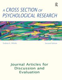 صورة الغلاف: A Cross Section of Psychological Research 2nd edition 9781138288140
