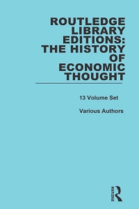 Immagine di copertina: Routledge Library Editions: The History of Economic Thought 1st edition 9781138292505