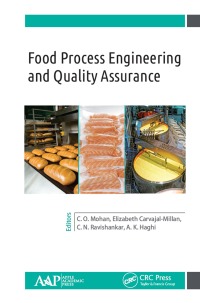 Cover image: Food Process Engineering and Quality Assurance 1st edition 9781771885768