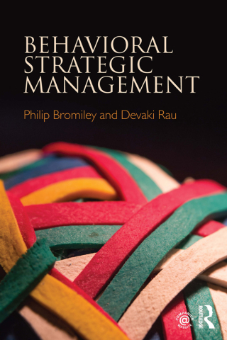 Titelbild: Behavioral Strategic Management 1st edition 9781138292352