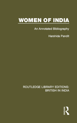 Cover image: Women of India 1st edition 9781138292291