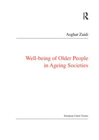 صورة الغلاف: Well-Being of Older People in Ageing Societies 1st edition 9781138401464