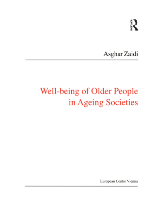 Cover image: Well-Being of Older People in Ageing Societies 1st edition 9781138401464