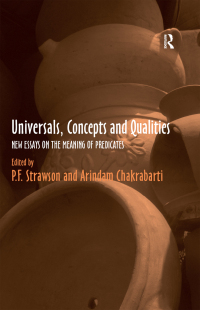 Titelbild: Universals, Concepts and Qualities 1st edition 9780754650324