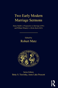 Imagen de portada: Two Early Modern Marriage Sermons 1st edition 9781138384019