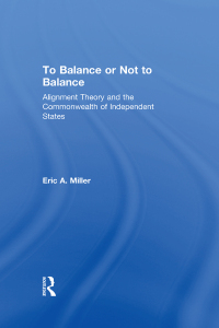 Cover image: To Balance or Not to Balance 1st edition 9780754643340