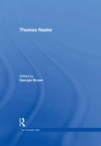 Cover image: Thomas Nashe 1st edition 9780754628538