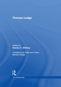 صورة الغلاف: Thomas Lodge 1st edition 9780754628750