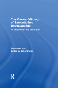 Cover image: The Vivekacudamani of Sankaracarya Bhagavatpada 1st edition 9780754633952