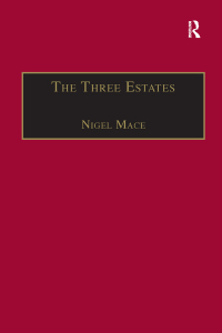 Cover image: The Three Estates 1st edition 9781840142044