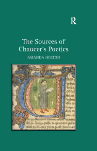 Cover image: The Sources of Chaucer's Poetics 1st edition 9780754663942
