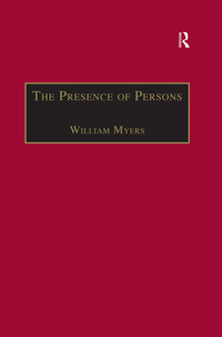 Cover image: The Presence of Persons 1st edition 9780367888190