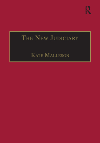 Imagen de portada: The New Judiciary 1st edition 9781840140774